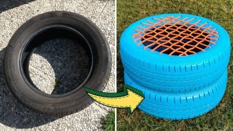 Easy DIY Tire Seat Tutorial | DIY Joy Projects and Crafts Ideas