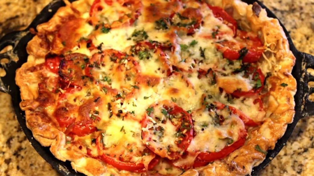 Easy Fresh Garden Tomato Pie Recipe