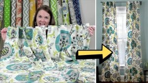 Easy Lined Back Tab Curtain Sewing Tutorial