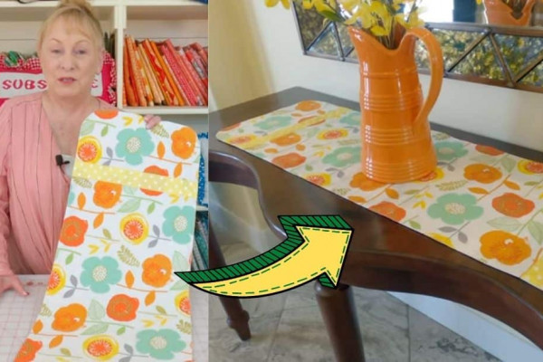 Easy Spring Table Runner Sewing Tutorial
