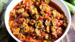 Easy Stewed Okra And Tomatoes Recipe