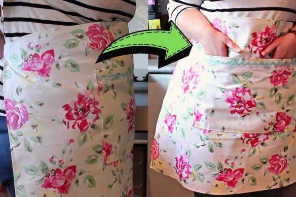 How To Make A Half-Apron With One Fabric