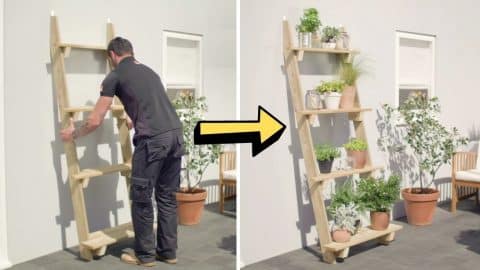 How To Make A Ladder Planter | DIY Joy Projects and Crafts Ideas