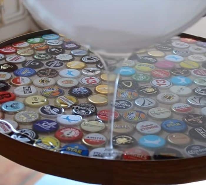 How To Make DIY Beer Bottle Cap Table