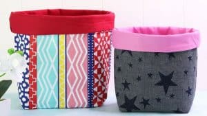 How To Sew Fabric Baskets In Different Sizes