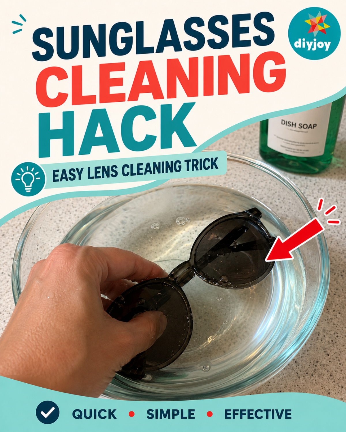 Sunglasses Cleaning Hack