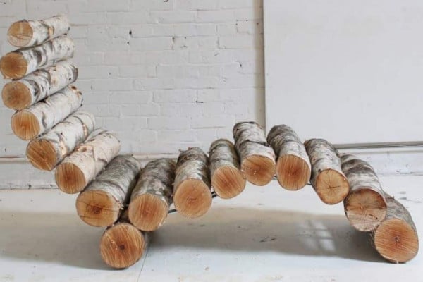Super Easy DIY Log Lounger Tutorial