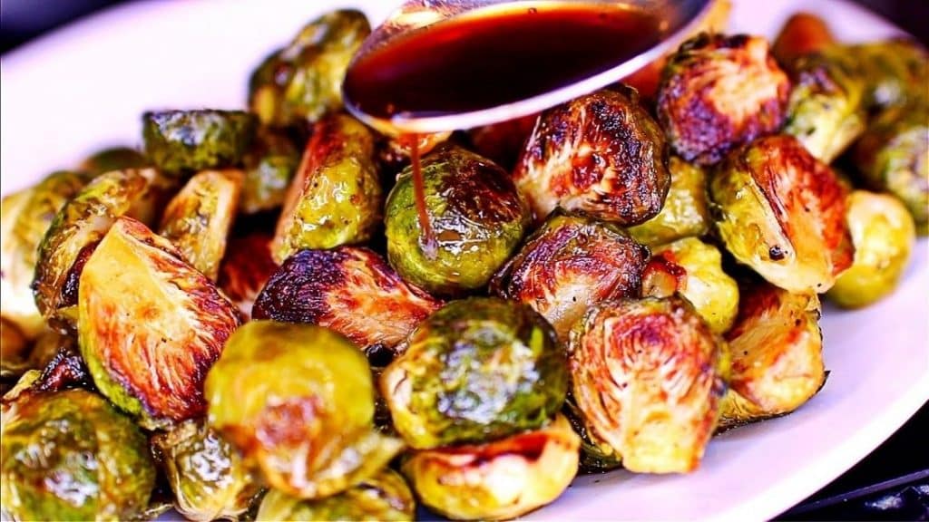 Super Easy Honey Balsamic Roasted Brussels Sprouts Recipe