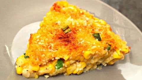 Super Easy Sweet Corn Cheddar Pie Recipe | DIY Joy Projects and Crafts Ideas