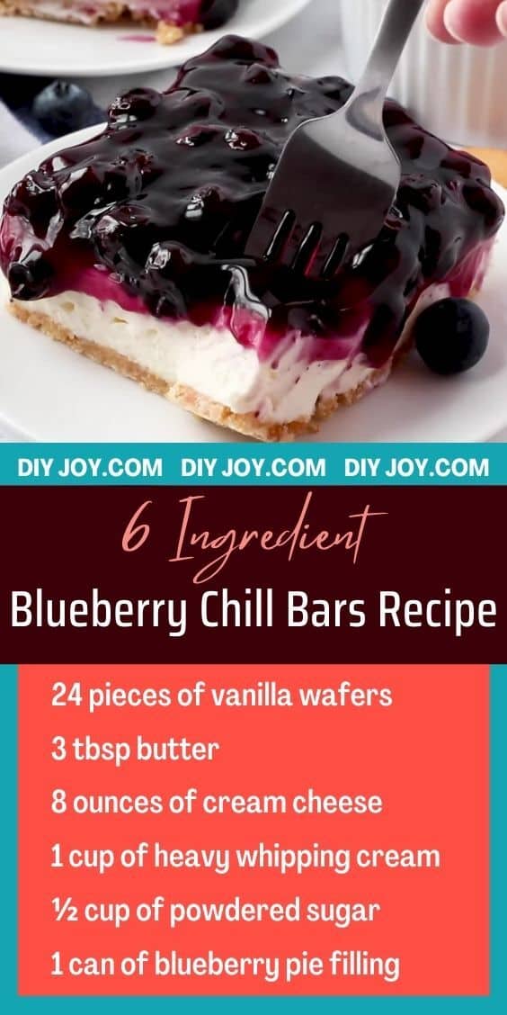 Blueberry Cheesecake Bars - Easy Dessert Idea for Summer