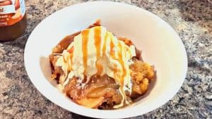 4-Ingredient Caramel Apple Dump Cake Recipe