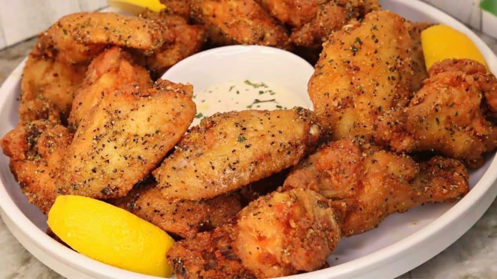 Crispy Lemon Pepper Chicken Wings Recipe