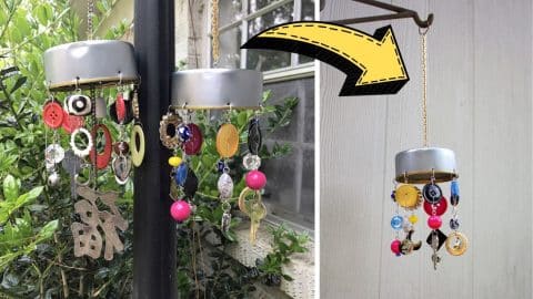 Cute DIY Drawer Junk Wind Chime Tutorial | DIY Joy Projects and Crafts Ideas