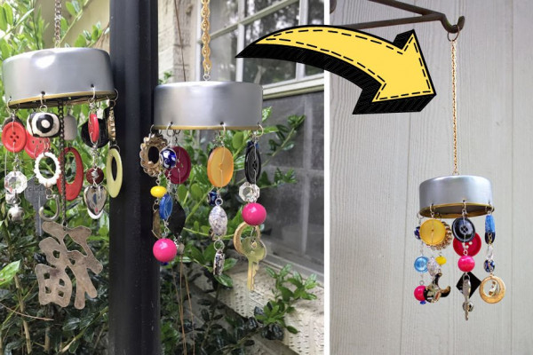 Cute DIY Drawer Junk Wind Chime Tutorial