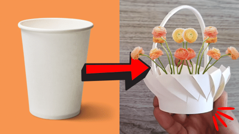 DIY Basket From a Paper Cup | DIY Joy Projects and Crafts Ideas