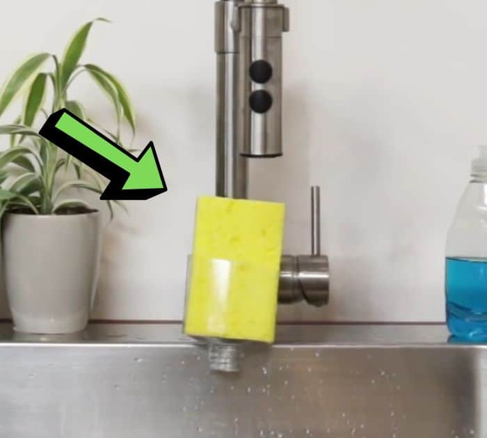 Diy sponge holder for the kitchen sink