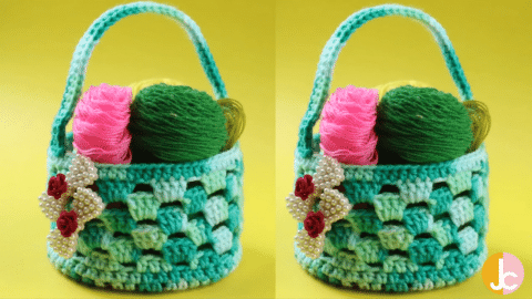 Easy Crochet Storage Basket Tutorial | DIY Joy Projects and Crafts Ideas