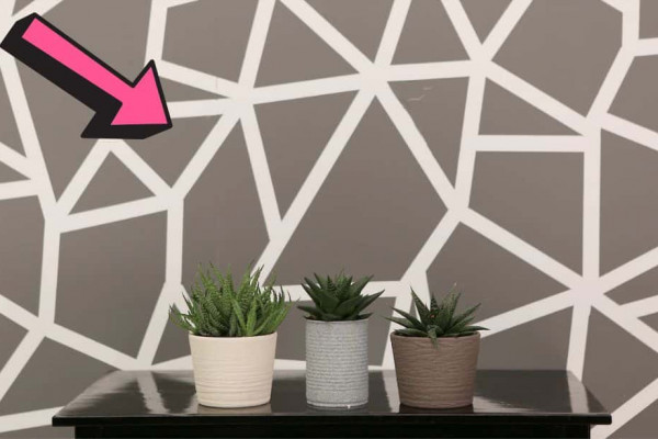 Easy DIY Geometric Wall Tutorial