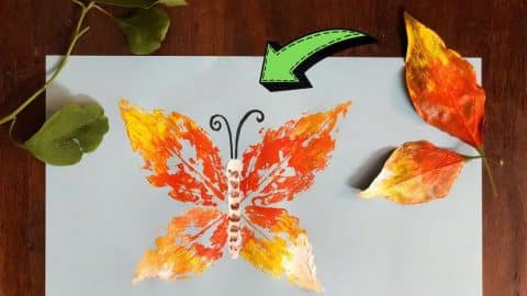 Easy DIY Leaf Painting Technique Tutorial | DIY Joy Projects and Crafts Ideas