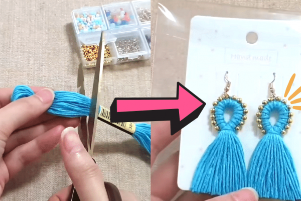 Easy DIY Tassel Earrings