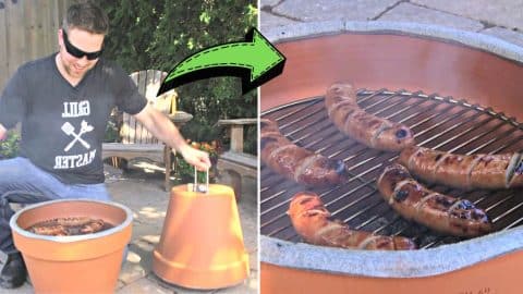 Easy To Make DIY Terra Cotta Pot Grill | DIY Joy Projects and Crafts Ideas