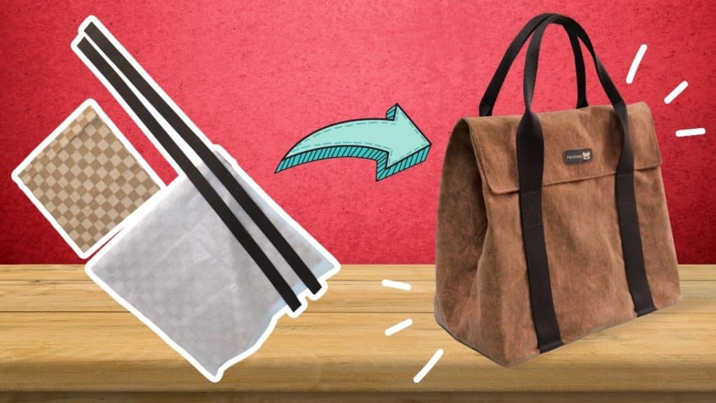 Easy Tote Bag With Cover Tutorial