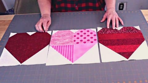 How To Make Pieced Heart Quilt Blocks | DIY Joy Projects and Crafts Ideas