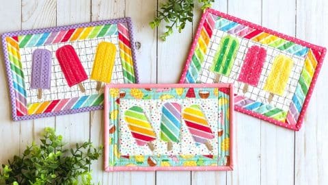 How To Sew A Popsicle Mug Rug | DIY Joy Projects and Crafts Ideas