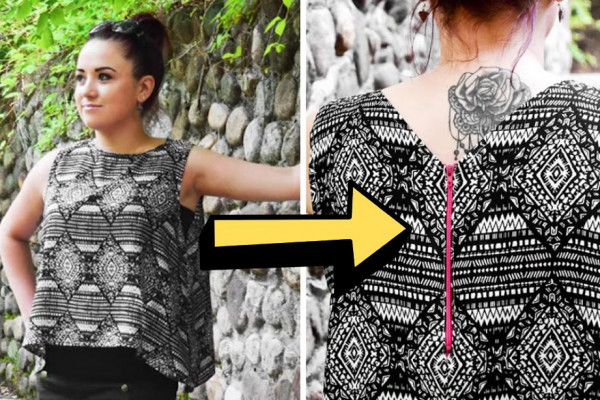 How To Sew A Sleeveless Blouse With Zipper