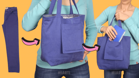 How to Make a Jeans Bag | DIY Joy Projects and Crafts Ideas