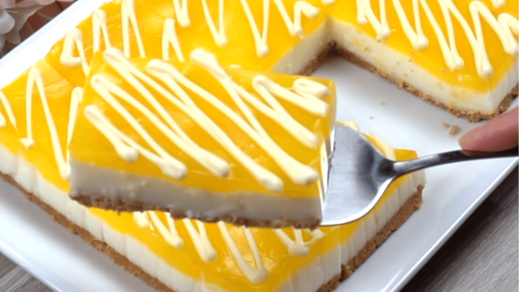 No-Bake Lemon Mousse Cake