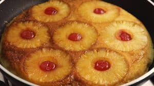 No-Bake Pineapple and Cherry Cake Recipe