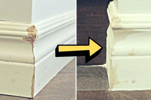 Super Easy Baseboard Repair Tutorial