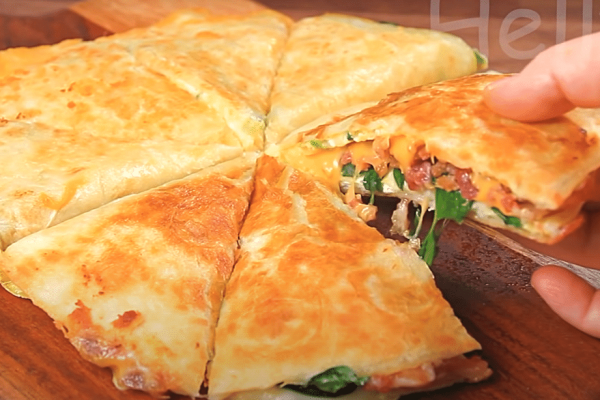 Super Quick Breakfast Quesadillas