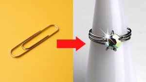 Turn Paperclips Into Gem Stone Rings