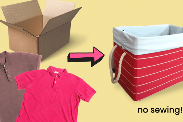 Turn a Cardboard Box Into a Beautiful Storage Basket