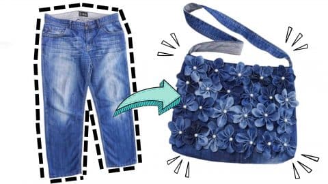 DIY Bag Made From Old Jeans Tutorial | DIY Joy Projects and Crafts Ideas