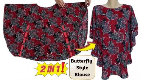 DIY Butterfly Blouse Sewing Tutorial | DIY Joy Projects and Crafts Ideas