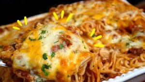 Best Cheesy Baked Spaghetti Recipe