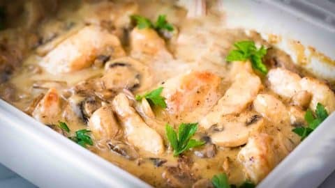 Easy Chicken And Mushroom Casserole Recipe | DIY Joy Projects and Crafts Ideas