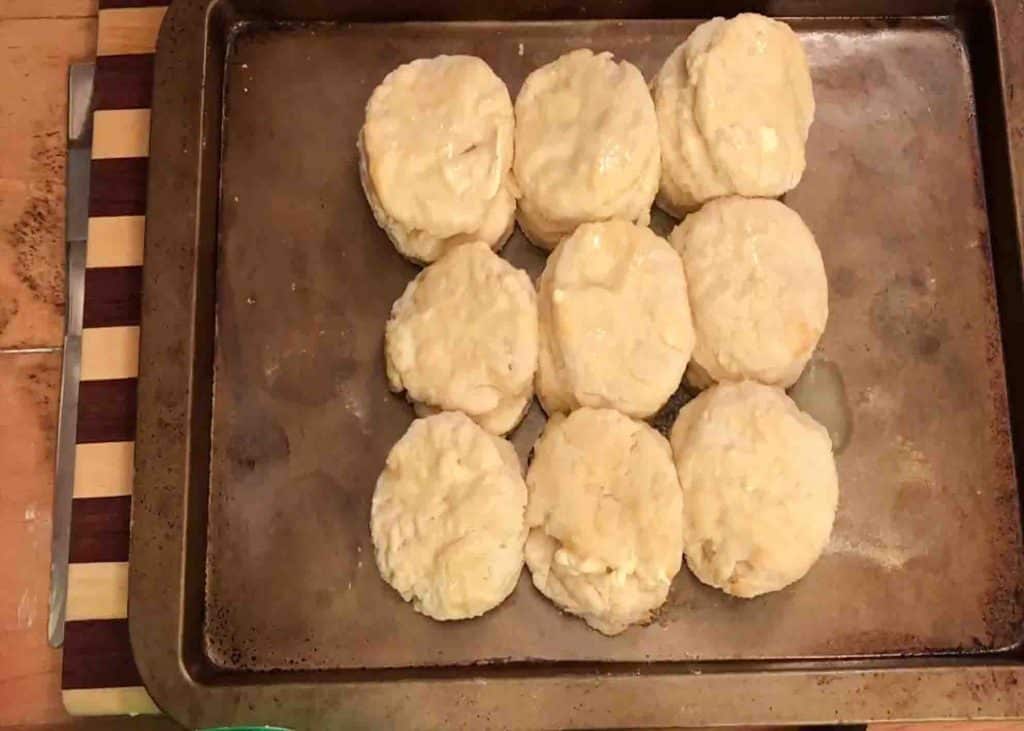 Getting the cracker barrel into the oven