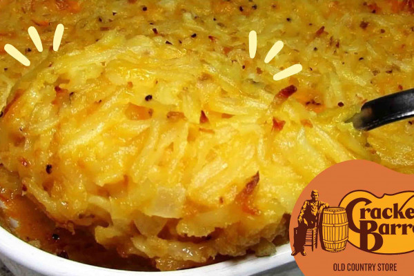 Famous Cracker Barrel hash brown casserole copycat recipe