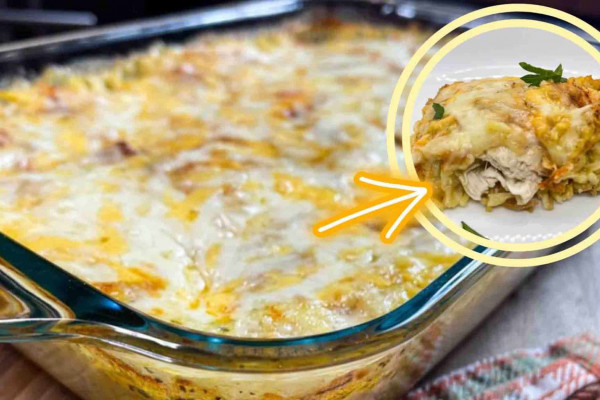 5-ingredient creamy chicken and rice casserole recipe
