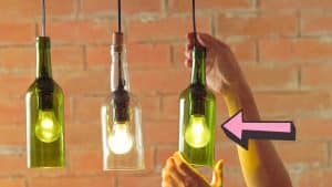DIY Wine Bottle Pendant Lights