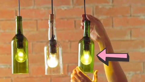 DIY Wine Bottle Pendant Lights | DIY Joy Projects and Crafts Ideas