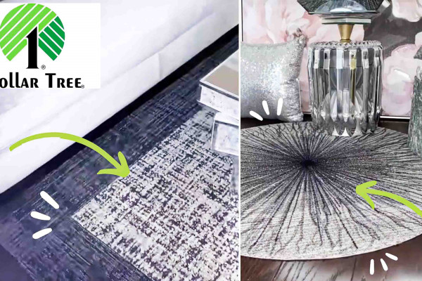 Easy and cheap DIY rugs with dollar tree items