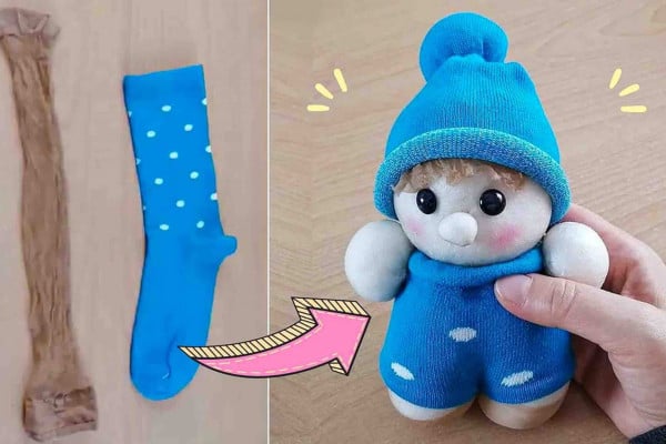 Super easy and beginner-friendly DIY sock doll tutorial