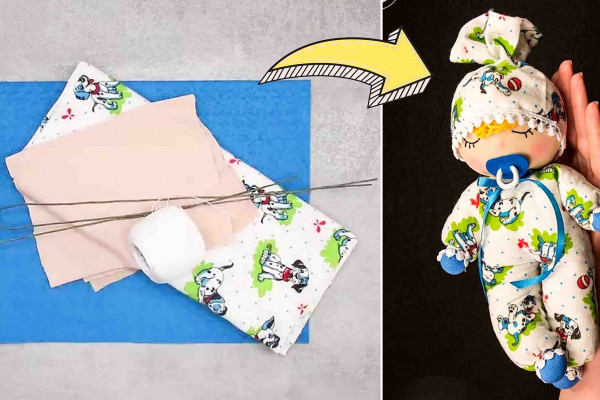 Making a DIY soft doll toy