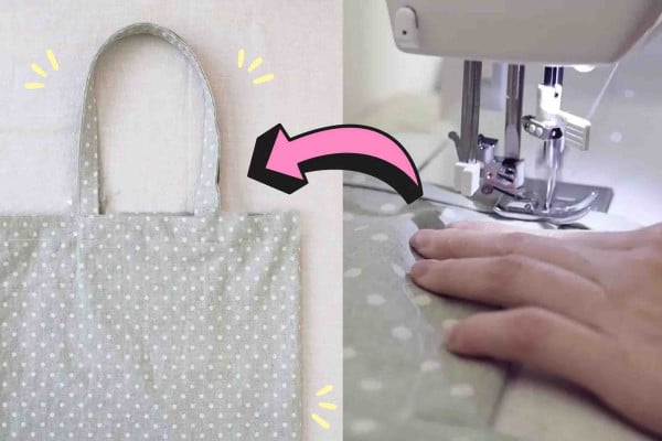Super easy beginner-friendly sewing tote bag tutorial