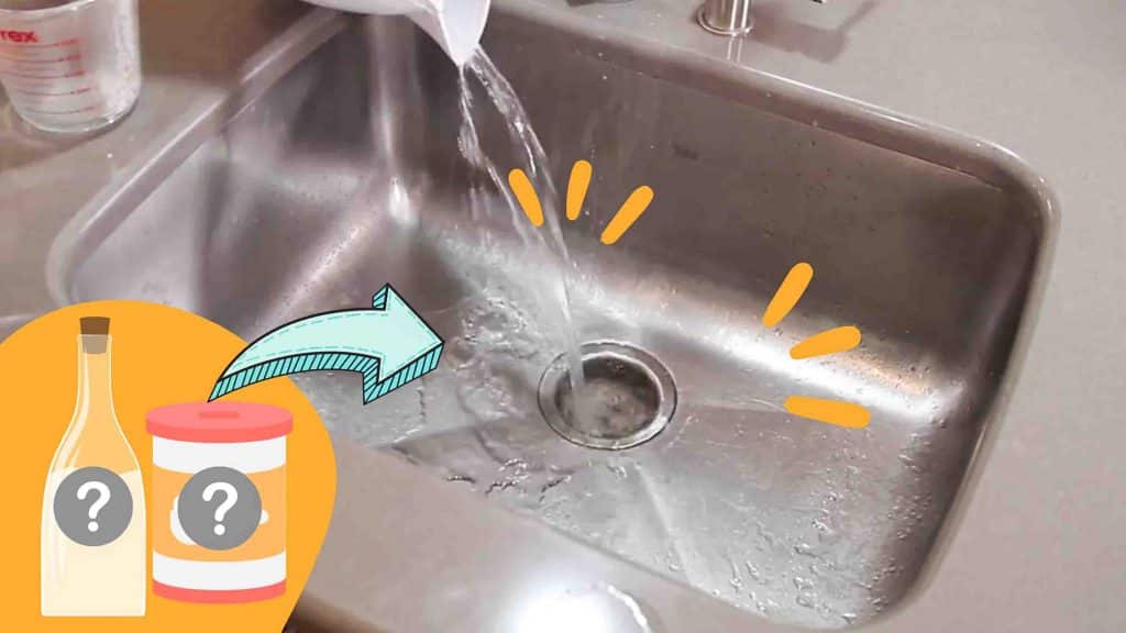 2 steps to unclog kitchen sink